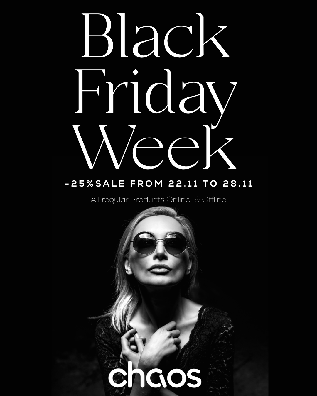 Black Friday Week – 25% SALE vom 22. Nov – 28.11
