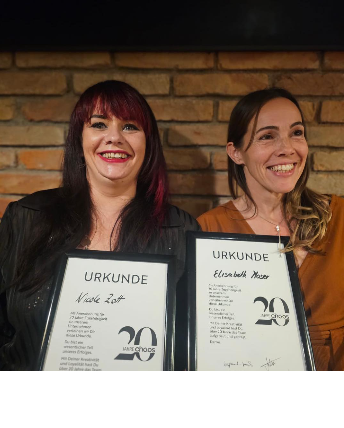 20 Jahre Jubiläum im Doppelpack – Elisabeth Moser  & Nicole Zott, zwei tragende Säulen des Unternehmens
